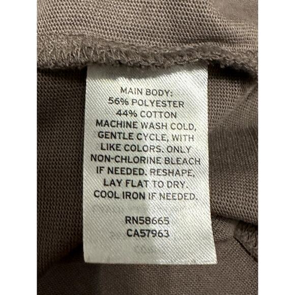 Treasure & Bond Bodycon Midi Dress Draped Knit Fabric Brown Heathered Small NWOT - Picture 8 of 8